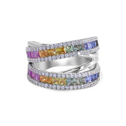 Rainbow Gemstone & Diamond…