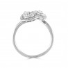 Diamond Double Halo Pear & Cushion Bypass Engagement Ring