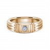 Diamond Bezel Solitaire Wedding Ring