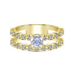Diamond Solitaire Double Band…