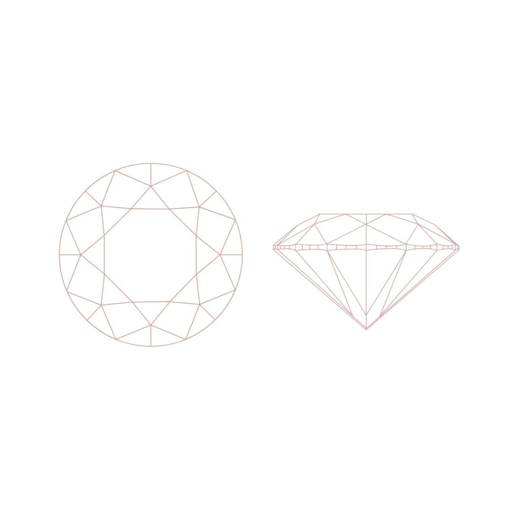 round cut of a diamond