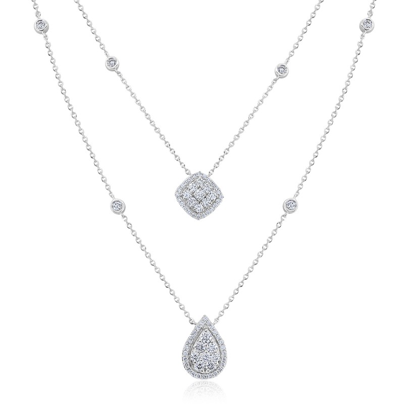 Cluster and halo necklace