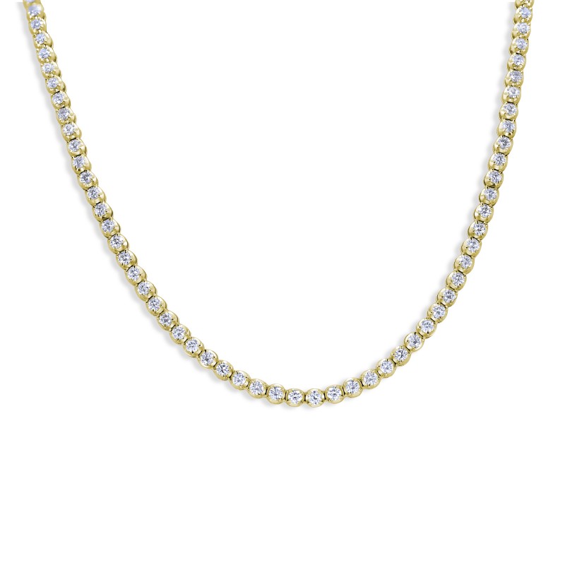 Diamond tennis necklace