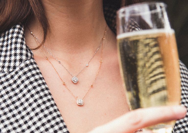 Ilussion necklace formal events