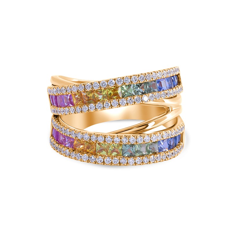 gemstone diamond ring