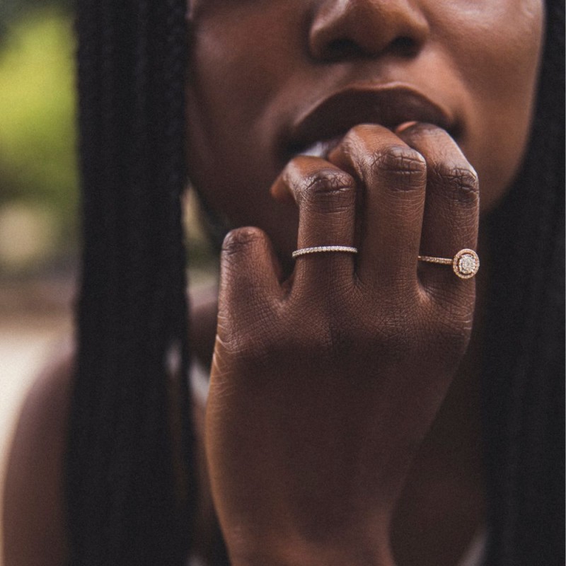 Eternity diamond ring