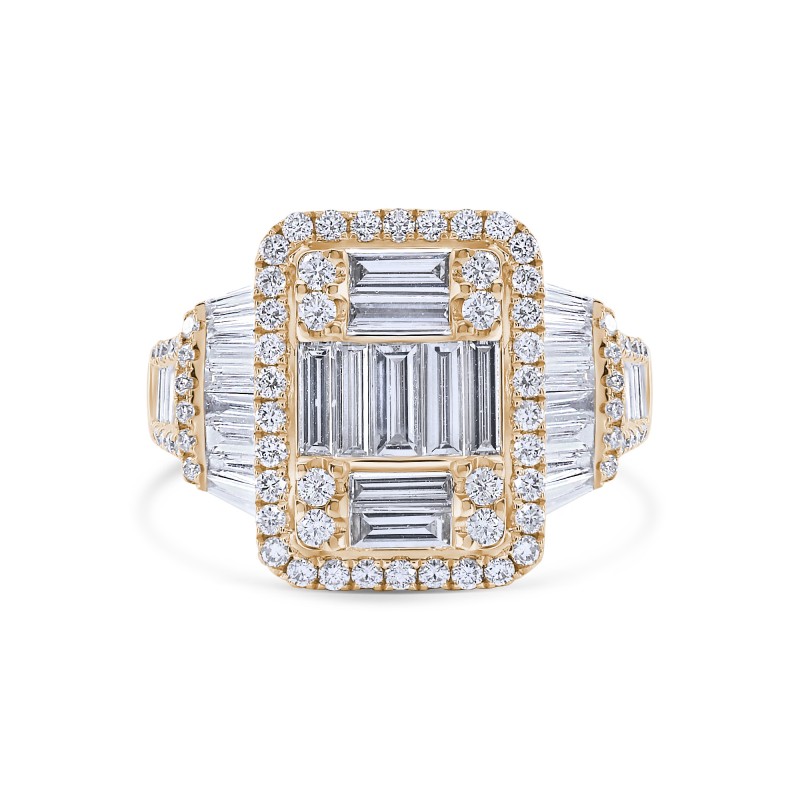 Art deco rose gold ring