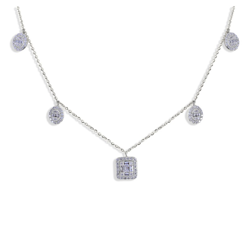 Buy white gold necklaces