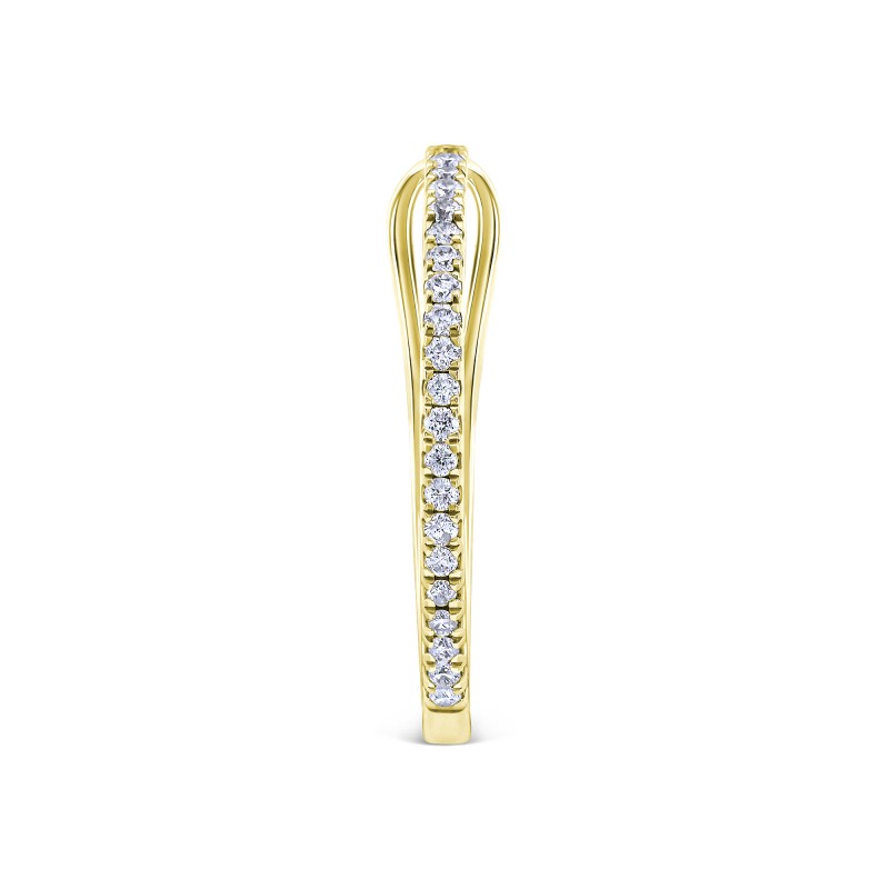 Diamond Super-Slim Hoop Earring
